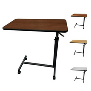 ProHeal PH-16212H Medical Adjustable Overbed Table w/ Wheels, Mahogany | Quill