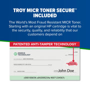 Troy Group Inc. 4001n MICR Laser Printer, Monochrome, 42 ppm, Automatic Duplex, 250 Sheet Capacity, USB & Ethernet, White