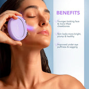 Foreo Bear 2 Advanced Microcurrent Facial Device with Supercharged Serum 2.0 and Triple Action Intense Moisturizer, Lavender, F222D