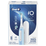 Oral-B model iO G4.1A6.1K iO Series 4 Compact Head Rechargeable Electric Toothbrush, Icy Blue, for Adults & Children 3+