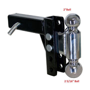 Uriah Products UT623510 Adjustable Steel Dual Ball Mount with 5