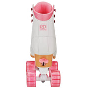 Roller Derby W412AL Pixie Hightop Adjustable Women's Roller Skates Size 7-10, White/Pink