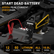 Nexpow AP1 Jump Starter with Air Compressor, Black