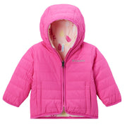 Columbia Double Trouble II Reversible Jacket for Babies - Pink Ice/Satin Pink Sleet - 12-18 Months