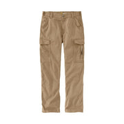 Carhartt Men's Relaxed Straight Rigby Cargo Pant, Rugged Flex Stretch Canvas, Dark Khaki, 31W x 34L, 103574-253
