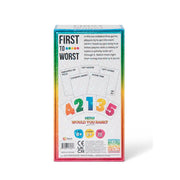 Dyce Games First to Worst Party Board Game, Funny Ranking and Guessing Game, Multicolor, Ages 8 and Up