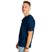 Hanes Beefy-T Unisex Heavyweight Cotton T-Shirt, DARK SKY BLUE, S