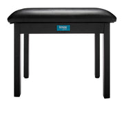 Donner Solid Wood Piano Bench with Storage, Black