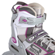 Roller Derby Aerio Q-60 Women's Inline Skates, Purple, Size 8, Aluminum Tri-Coil Frame, 80mm Elite Speed Wheels, Bevo Gold 7 Bearings