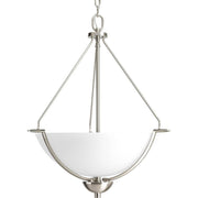 Progress Lighting P3912-09 Bravo Collection 3-Light Foyer Pendant, Brushed Nickel