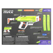 Prime Time Toys Max Omnia Pro Ultimate Battery Foam Dart Blaster, Full-Auto Electric, 30 Nitroshot+ Half-Length Darts, Adjustable Shoulder Stock, Tactical and Iron Sights, Green, 6106N