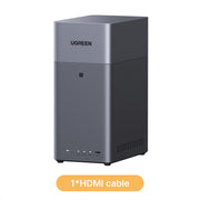 UGREEN DH2300 NASync 2-Bay Network Attached Storage, 60TB Capacity, Rockchip RK3576 8-Core CPU, Dark Gray