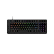 HyperX Eve 1800 Wired Gaming Keyboard, RGB Lighting, Spill Resistant, 98-Key Layout, Black