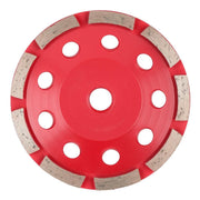 Milwaukee 4.5 Inch Single Row Diamond Cup Wheel, Red, 5/8