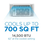 BLACK & DECKER BD145WT6 14500 BTU Window Air Conditioner Unit with Remote Control for up to 700 Sq. Ft.
