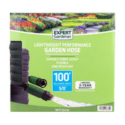 Expert Gardener Lightweight Performance Garden Hose, Medium Duty, PVC, 100 ft, 500 PSI Burst Strength