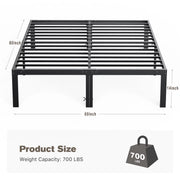 Horshod WIM-3611 Queen Platform Bed Frame with Ample Storage Space
