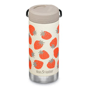 Klean Kanteen 12oz Stainless Steel Insulated Water Bottle, Yellow - Leakproof Cap