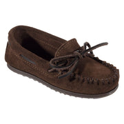 Minnetonka Moccasin Classic Moc for Boys - Chocolate - 4 Kids