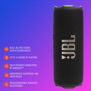 JBL Flip 7 Portable Waterproof Bluetooth Speaker, Bold JBL Pro Sound with AI Sound Boost, 16 Hours Playtime, Auracast Multi-Speaker Connection, PushLock System, Squad Color