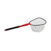 Ego S2 Slider Fishing Net, Compact Clear Rubber Mesh, Telescoping Handle 18-36 in, Replaceable Head, Salt and Freshwater Use, 72013