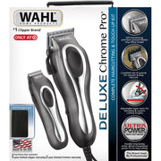 Wahl 79524-5201 Deluxe Chrome Pro Haircutting Kit 25 Piece