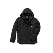 Carhartt Men's Washed Duck Bartlett Jacket, Sherpa-Lined, Cordura Reinforced, Black, 4XL, 103826