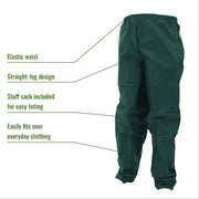Frogg Toggs UL12104-09LG Ultra-Lite Rain Suit for Men - Green - L
