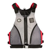 X2O Paddle Vest Deluxe Adult Life Jacket, USCG Level 70 Approved, Adjustable Straps, Tear-Resistant Polyester, Reflective Stripes, Multicolor, SM-XL, XU92824R