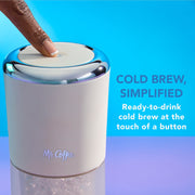 Mr. Coffee 2214046 Portable Cold Brew Coffee Maker Oatmilk, White