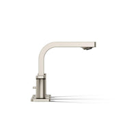 Kohler Parallel Widespread Bathroom Sink Faucet, 0.5 GPM, Vibrant Brushed Nickel, Double Lever Handles, 23484-4N-BN