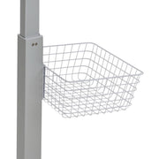 Ergotron SV Wire Basket Large White Durable Storage for Patient eTable and StyleView Carts 98-135-216