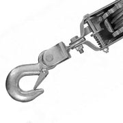 Hyper Tough 2 Ton Steel Dual Gear Power Puller, 4000 lbs Load Capacity, Hand Operated, Galvanized Finish