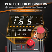 ARCCAPTAIN ARC165 Pro Stick Welder, Bluetooth App Control, IGBT Inverter, 110V/220V MMA Welding Machine with Adjustable Hot Start, Arc Force, Lift TIG and Anti-Stick