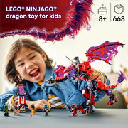 LEGO 71832 NINJAGO Thunderfang Dragon of Chaos Building Toy - 6 Minifigures, Poseable Dragon Figure, Ages 8+