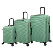 it Luggage 16-3244-08OLS74-W122 Traversed 3-Piece Suitcase Set, Large Hedge Green ABS Hard Shell