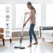iDOO Cordless Electric Mop with Water Sprayer & LED Headlight, Dual-Motor, Self-Propelled, Effortles