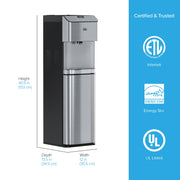 Brio 4-Stage Reverse Osmosis Bottle-Less Water Cooler Hot & Cold  40.5