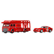 Mattel Hot Wheels Premium Team Transport Ferrari 250 GTO and Fiat 642 RN2 Bartoletti 1:64 Scale JBM37