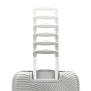 American Tourister Color Waves Carry On Expandable Luggage Suitcase with 360-Degree Dual Spinner Wheels, Silver