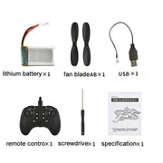 Fighter Jet RC Drone, 2.4GHz Quadcopter with 360 Flip, LED Lights, One Key Takeoff, Altitude Hold, Foldable, Red