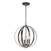 Maxim Lighting Provident 4-Light Chandelier, Oil Rubbed Bronze, Modern Pendant Ceiling Light, 240W, 19in H x 16in W, 10031OI