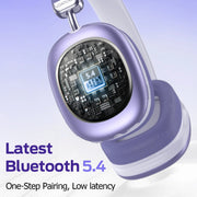 VEAT00L BT1632 Bluetooth Headphones Over Ear, 65Hrs Playtime Wireless Headphones