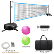 Losbenco YB-04-3 Pool Volleyball Net Set, Adjustable 15ft-32ft Length