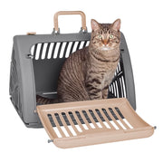 SportPet Designs SP-0212-CS01 Foldable Plastic Travel Cat Carrier, For Cats 5-25 lb.
