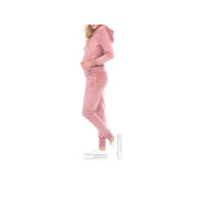 White Mark 2-Pc. Velour Tracksuit - PINK DOT X-LARGE