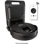 Shark IQ R100AE App-Controlled Self-Charging Robot Vacuum, Black