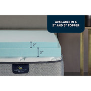 Serta Sertapedic ThermaGel Cooling Memory Foam Mattress Topper, 3in, Queen