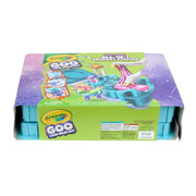 Crayola Goo All-in-1 Sensory Art Station Unicorn Slime Making Kit, Customizable Slime, Less Mess, Unicorn Display Container, Ages 6+, Model 747682