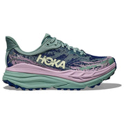 Hoka Women's Stinson 7 Trail Running Shoes, Versatile Trail-to-Road Performance, Rosemary/Fragrant Lilac, 7.5 Medium, Synthetic Upper, 1141531-RMRY